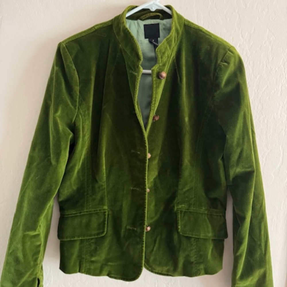 Lucky Brand Green velvet jacket size - M